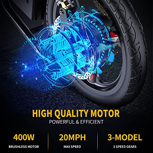 EBKAROCY Foldable Electric Bike for Adults, 400W Motor, 48V 15AH Removable Battery S109155