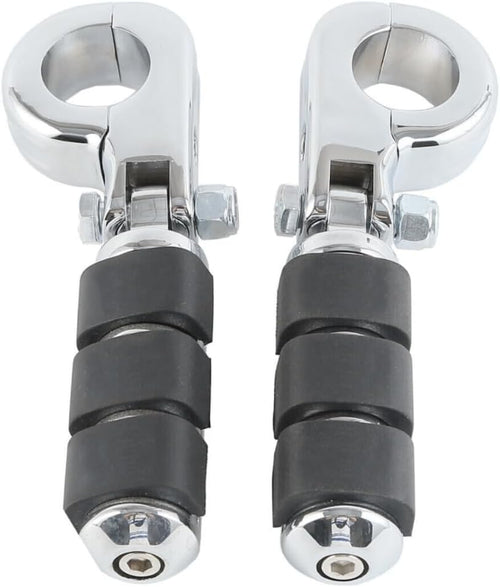 1-1/4" 32mm Motorcycle Engine Guard Foot Pegs Chrome Aluminum R505