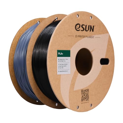 eSUN PLA+ Filament 1.75mm 3D Printer Filament, 1KG Spool, Fire Engine Red Q357