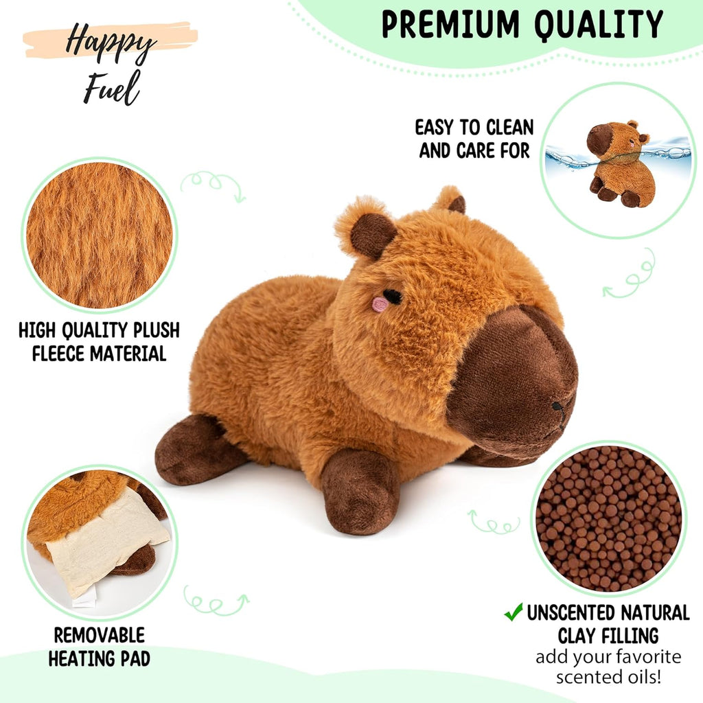Capybara Microwavable Heating Pad Plush Toy for Women and Kids J3687