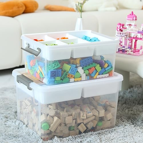 Citylife 17 QT Plastic Storage Box with Removable Tray A71310