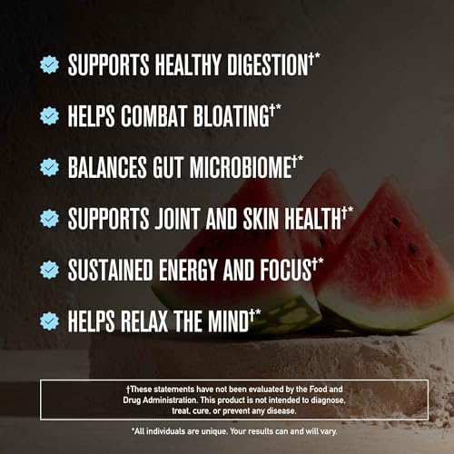 ROUNDHOUSE PROVISION Morning Kick Zero Sugar Greens Superfood Powder, Strawberry Lemonade, 30 Servings Z781093
