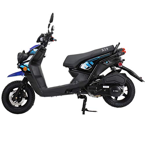 X-PRO 150cc Adult Street Moped with 12" Aluminum Wheels White W326