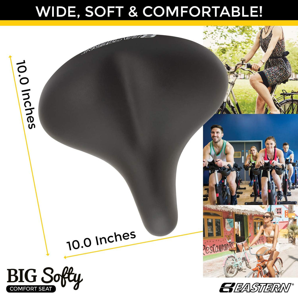 Big Soft Cushion Bike Seat for Seniors Indoor Spin Stationary Exercise Bikes O78650