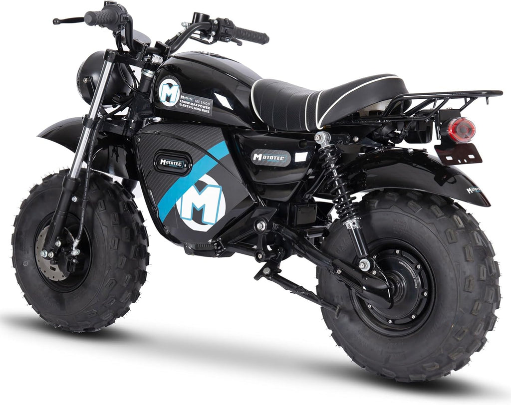 MotoTec 60v 1500w Electric Mini Bike Lithium Black N588279