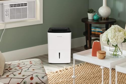 Frigidaire 50-Pint Portable Dehumidifier with Wi-Fi for Medium/Large Rooms, White Q334986