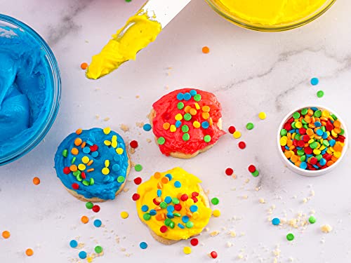 Snowflake Confetti Sprinkles - 1.2 Pounds - Blue & White Jimmies for Baking A6962