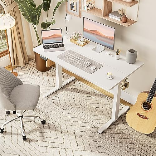 Adjustable Height Electric Standing Desk 55x24 Inch Black W5266