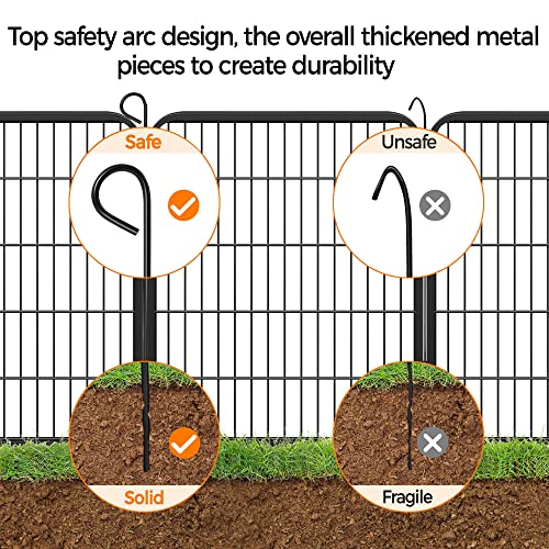 Yaheetech 8 Panels Dog Playpen, Metal 32" Dog Fence with Storage Bag S858
