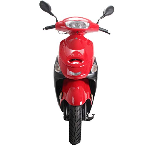 X-PRO 50cc Adult Gas Moped Motorcycle with 10" Aluminum Wheels, Black E491942