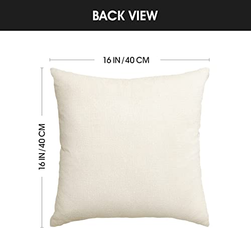 AVOIN colorlife Merry Christmas Trees Snowflake Throw Pillow Covers 18 x 18 Inch Set of 4 R125029