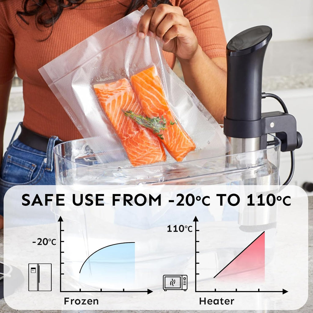 Vacuum Sealer Rolls 11"X20' 3Pack, BPA-Free Thick Seal Bags V9220