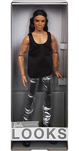 Barbie Signature Looks Ken Doll Long Brunette Hair Posable Fashion Doll Z282994