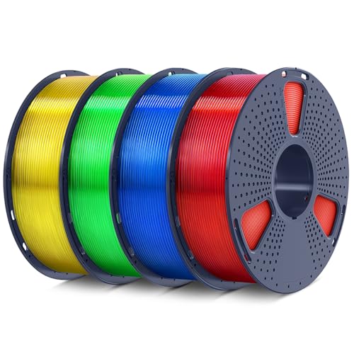 SUNLU 4kg PLA 3D Printer Filament Bundle, 1.75mm, 4 Black Spools V387