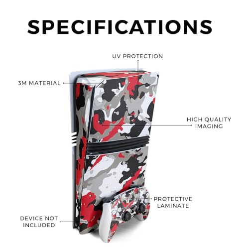 MightySkins Carbon Fiber Gaming Skin for PS5 Digital Edition Disc Drive - Black Camo S1804