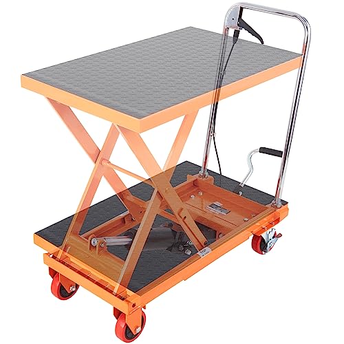 VEVOR Electric Lift Table 330 lbs Capacity, Height Adjustable, Black Y3219
