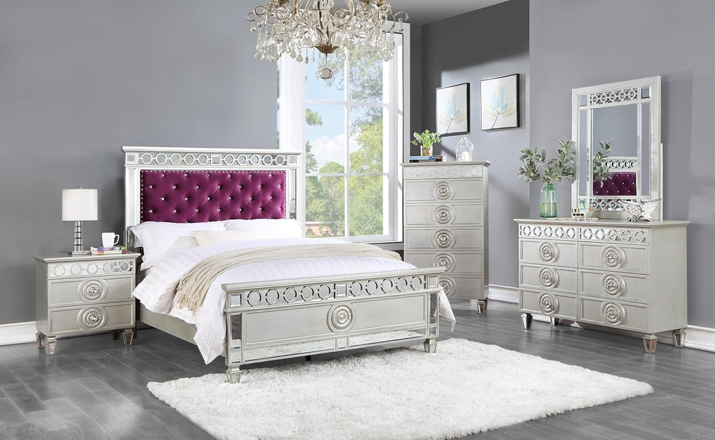 Varian Chest, Silver & Mirrored Finish H711656