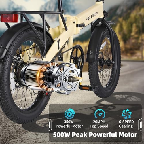 Folding Electric Bike for Adults, 20" Fat Tire, 374Wh Battery R9608