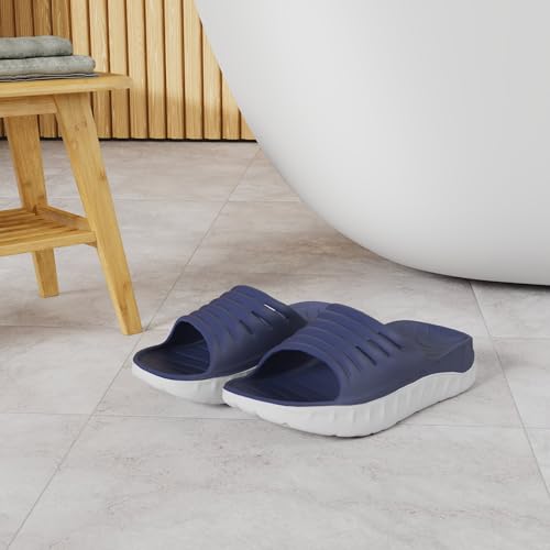 KuaiLu Men's Recovery Sandals Orthotic Cushion Open Toe Sport Slides D332788