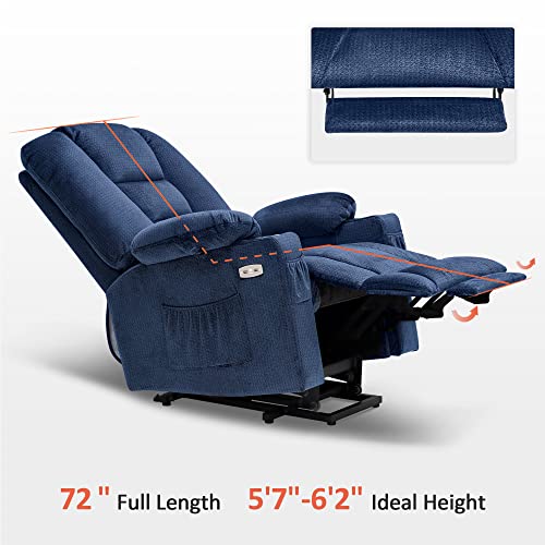MCombo Small Power Lift Recliner Chair with Massage and Heat, Brown N356790