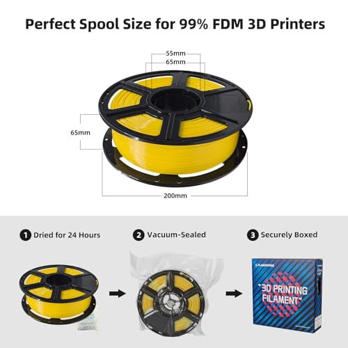 FLASHFORGE PLA Filament 1.75mm Burnt Titanium, Color Changeable 3D Printer Filament 1kg T433110