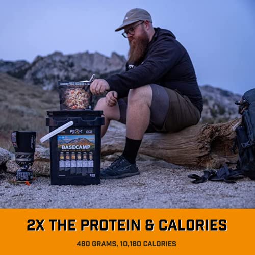 Peak Refuel Basecamp Bucket 3.0 Freeze Dried Backpacking Food, 3 Pack D611