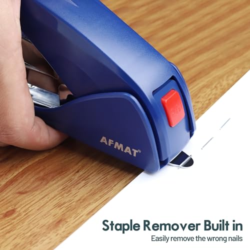 AFMAT Effortless Stapler for Desk, 50 Sheet Capacity, Green B5723