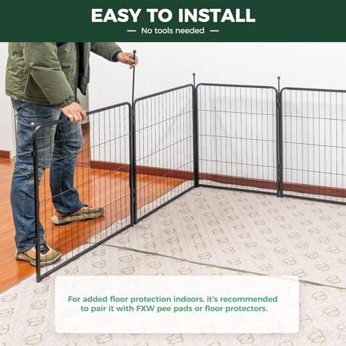 FXW Rollick Dog Playpen 32 Inch 16 Panels for Small and Medium Dogs E405995