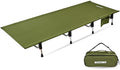 MARCHWAY Lightweight Folding Tent Camping Cot Bed with Lever Lock, Portable, 330Lbs (Black) R945221