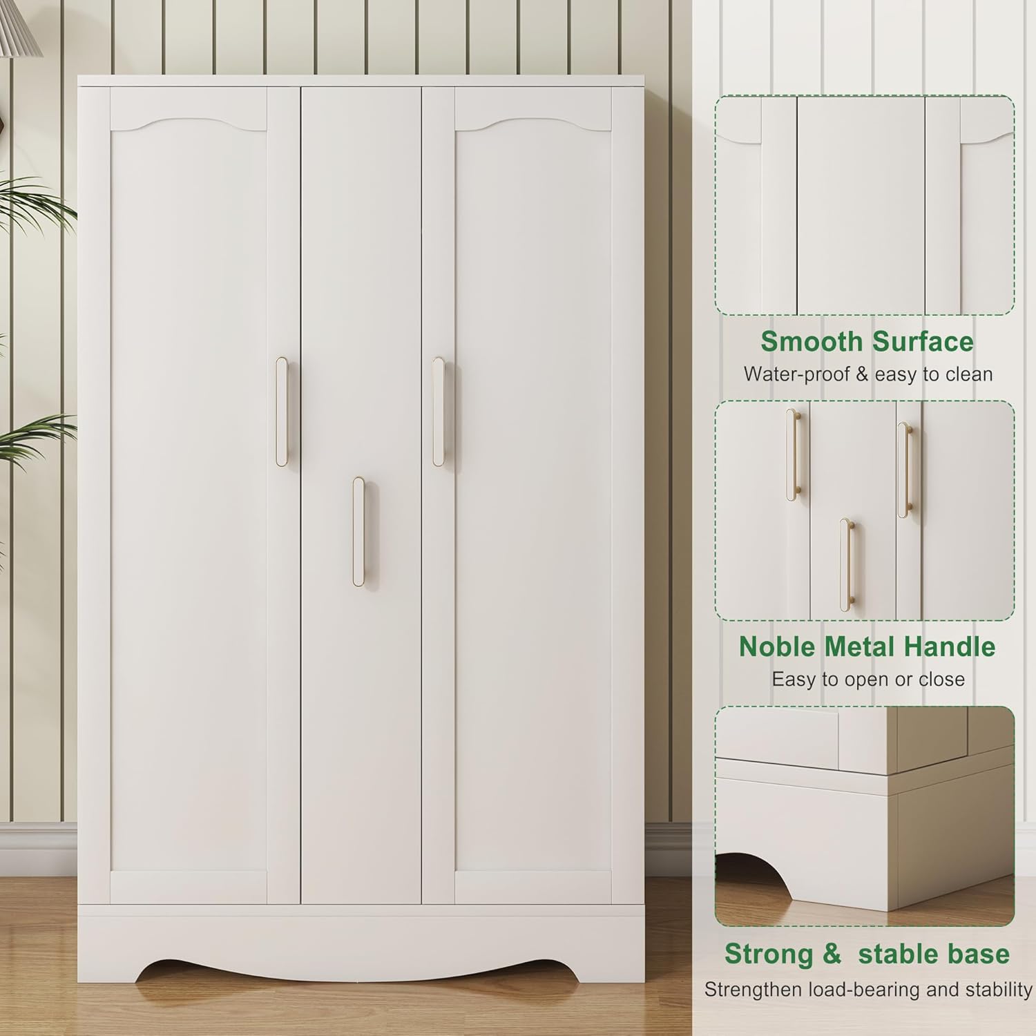 47" Kitchen Pantry Cabinet with Drawer, White A161534