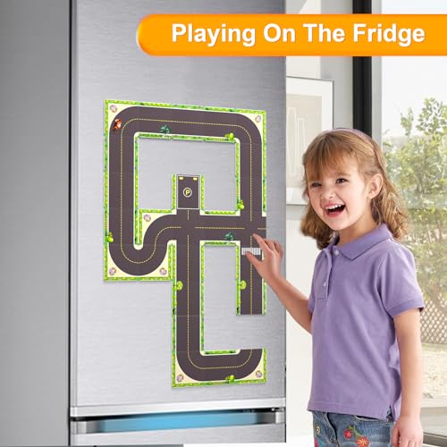 Magnetic Tiles Road Toppers Set for Kids Building Blocks Educational Toys 44pcs V616035