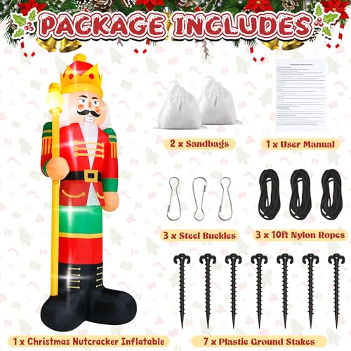 16FT Christmas Inflatable Snowman with LED Lights Outdoor Yard Decor N561071