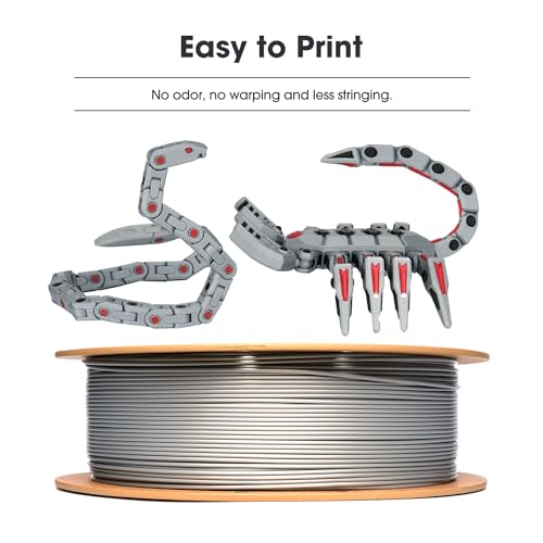 eSUN PLA Basic Filament 1.75mm, 3D Printer Filament, 1KG Spool, Black B3638