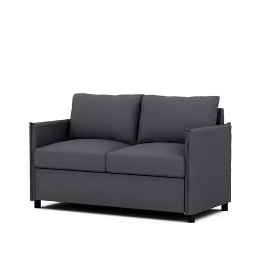 Beige Loveseat Sofa 52" 2 Seater Couch for Living Room X208909