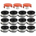 Weed Eater String Trimmer Line for Black and Decker Trimmer/Edger, AF-100, 6 Spools & 1 Cap