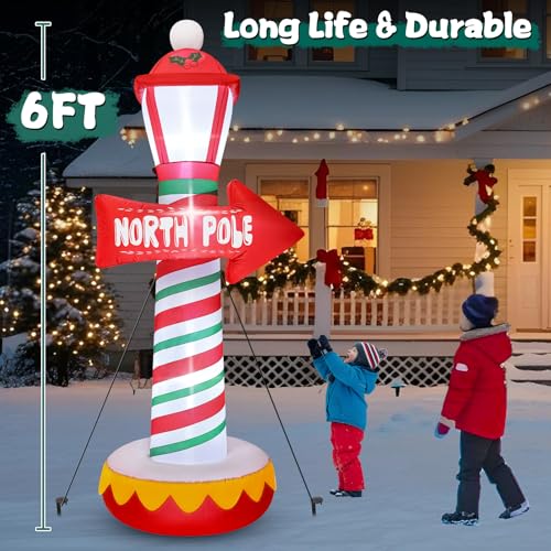 8 FT Christmas Inflatables Santa Claus with Gifts Bag, LED Light, Outdoor Decor F2174