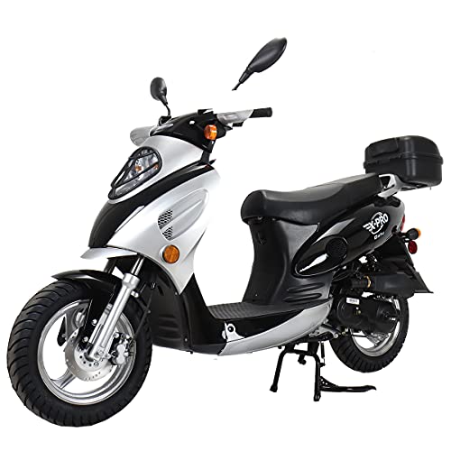 X-PRO Oahu 50cc Moped with 10" Aluminum Wheels, Red Y334268