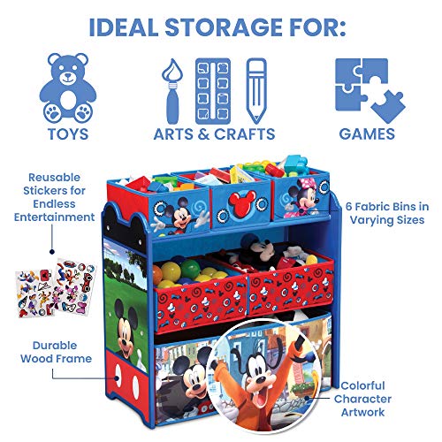 Delta Children Disney Minnie Mouse 6 Bin Toy Organizer S757944