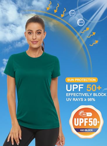 MAGCOMSEN Women's Short Sleeve UPF 50+ Sun Protection T-Shirt U490