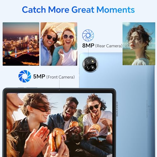Blackview Tablet 10 inch Android 15, 4GB RAM 64GB ROM, Blue N995397