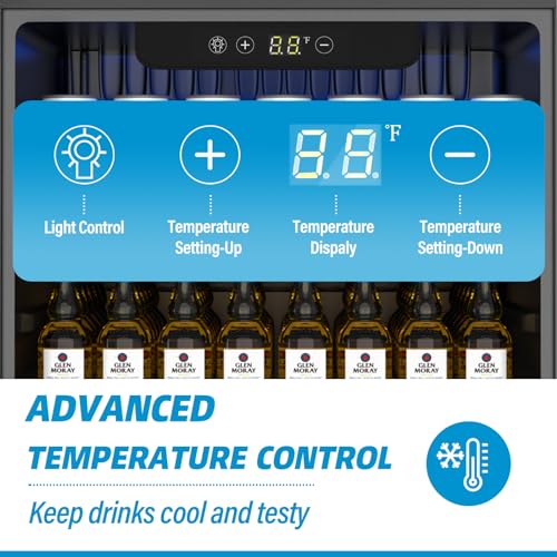 Compact Freestanding Beverage Refrigerator and Skincare Fridge, 0.9 Cu Ft Mini Fridge N768451