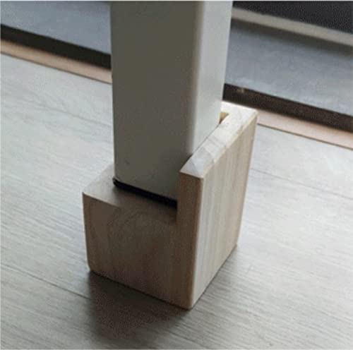 Set of 4 Wooden Square Bed Risers 3.15 Inches for Furniture Q177749