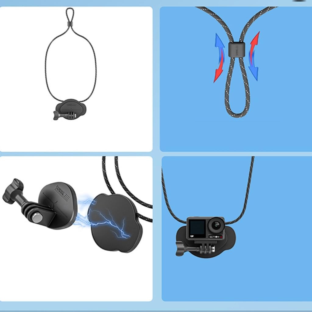 Adjustable Neck Strap Chest Mount for Sports Cameras I90406