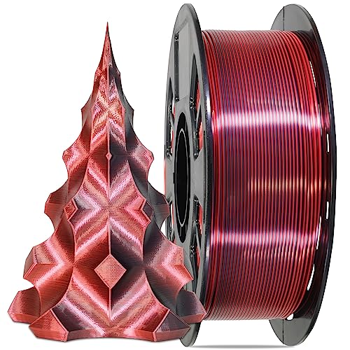 MIKA3D Bicolor Silk PLA 3D Printer Filament Bundle, 1.75mm, 6 Spools V5573