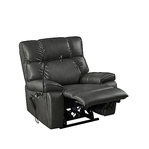 Power Lift Recliner Chair with Adjustable Phone Holder, Brown P520398