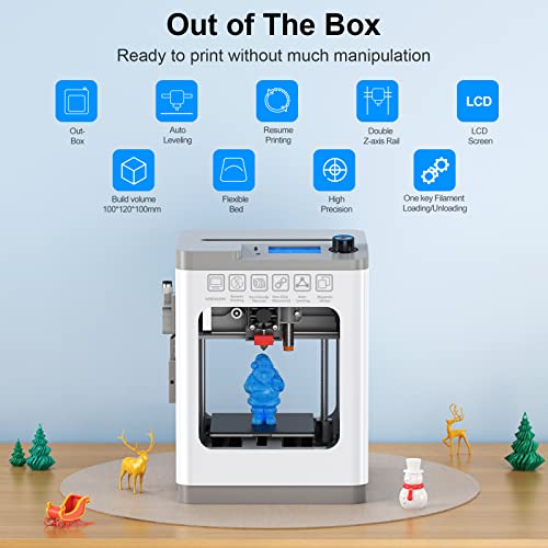 Tina2 Basic 3D Printer, Fully Assembled, Auto Leveling, FDM Mini Printer D3561