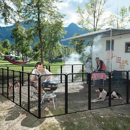 Yaheetech Dog Playpen Outdoor 40 Inch 8 Panels Metal Pet Fence I4784