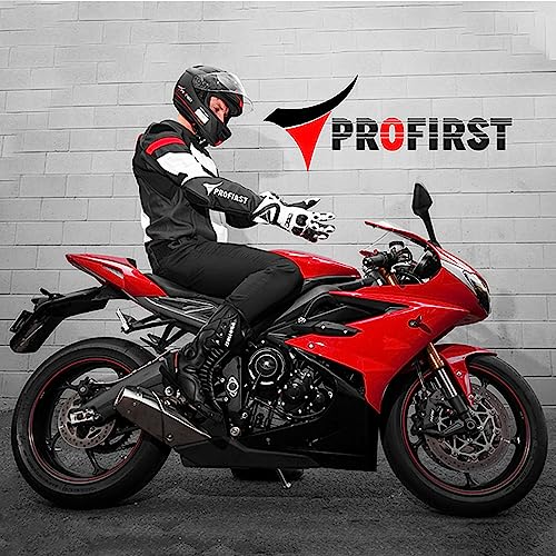 PROFIRST Motorbike Leather Boots Waterproof Armored A5827