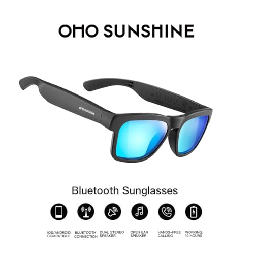 OhO Smart Glasses Polarized Sunglasses with Bluetooth Speaker M7097