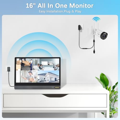 5MP Outdoor Wireless Security Camera System with Night Vision I837239
